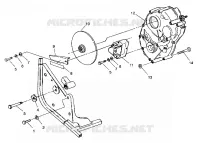 CAJA DE ENGRANAJES/FRENO TRASERO MOUNTING Trail Blazer W937221 (4924082408022A)