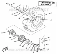 RUEDA DELANTERA AND BRAKE ASSEMBLY. (4911991199030A)