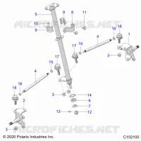 STEERING, MIEMBRO DE GOBIERNO AND TIE ROD ASM