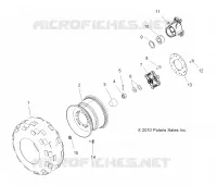 RUEDAS, REAR TIRE AND BRAKE DISC