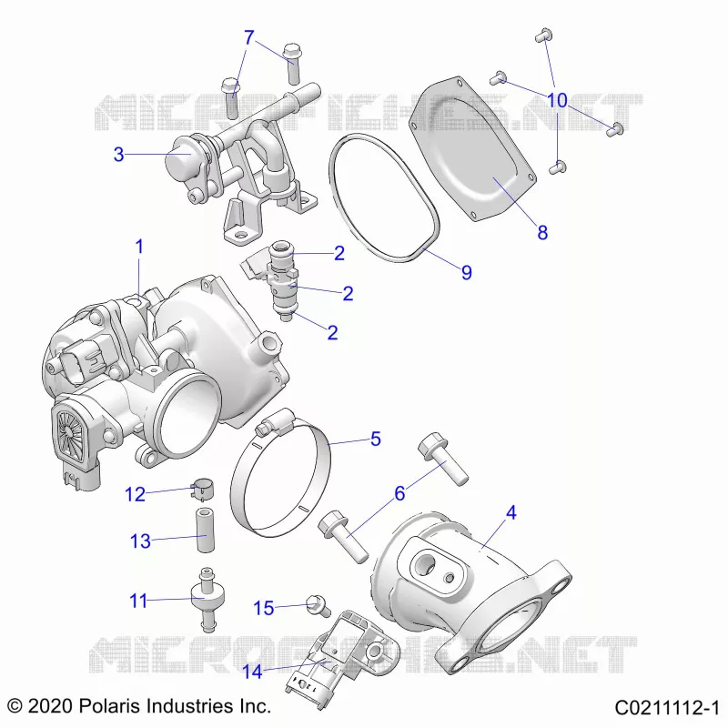 ENGINE, CUERPO DE MARIPOSA AND FUEL RAIL