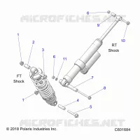 SUSPENSION, MONTAJE DE DESCARGA, REAR SUSP.