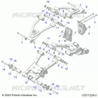 SUSPENSION TRASERA CONTROL ARM, MOUNTING