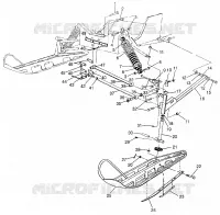 SUSPENSIÓN DELANTERA AND ESQUÍ WIDETRAK GT 0972061 AND EUROPEAN WIDETRAK GT E9720 (4938173817B001)