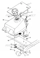 MONTAJE DEL DEPÓSITO DE COMBUSTIBLE Trail Blazer W937221 (4924082408006A)