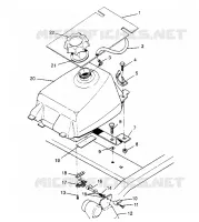 MONTAJE DEL DEPÓSITO DE COMBUSTIBLE  4X4 400L W948140 (4926772677A011)