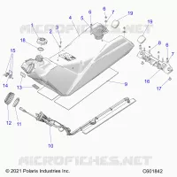 SISTEMA DE COMBUSTIBLE, FUEL TANK ASM.