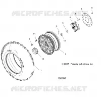 RUEDAS, FRONT TIRE AND BRAKE DISC