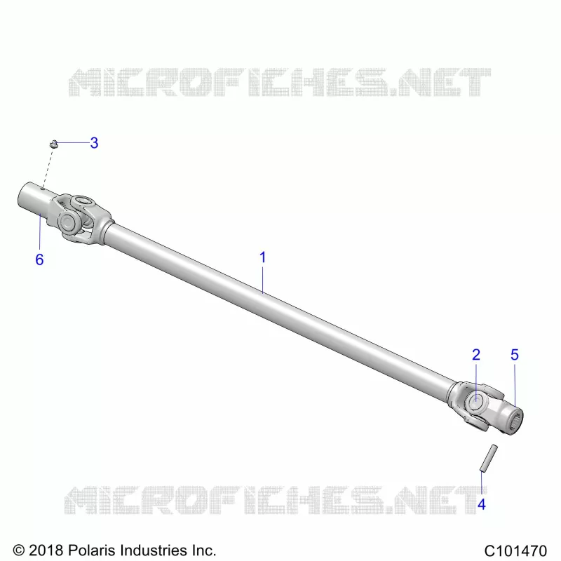 TREN, PROP SHAFT, FRONT