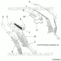 CARROCERÍA POSTERIOR FENDERS AND BEZELS- Z23NAE99FR/SCR/FR (C700248-8)