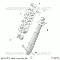SUSPENSION, REAR MONTAJE DE DESCARGA
