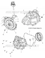 MOTOR, STATOR COVER AND VOLANTE