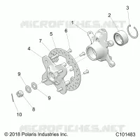 SUSPENSIÃ“N DELANTERA HUB AND STEERING KNUCKLE- A23SGE95PN (C101483)