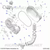 TREN, CLUTCH COVER AND DUCTING