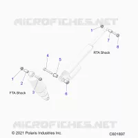 SUSPENSION, MONTAJE DE DESCARGA, REAR SUSP.