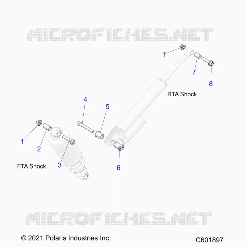 SUSPENSION, MONTAJE DE DESCARGA, REAR SUSP.