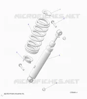 SUSPENSION, REAR MONTAJE DE DESCARGA