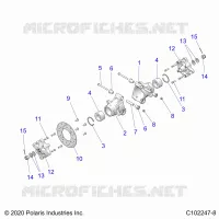 SUSPENSION TRASERA HUBS, CARRIER AND BRAKE DISC