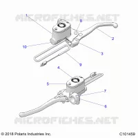FRENO FRONTAL BRAKE LEVER AND MASTER CYLINDER