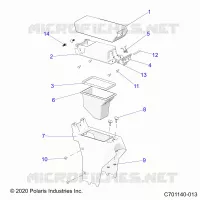 CONSOLA CENTRAL,STORAGE- Z24RGD2KAH/AL/BH/BL (C701140-013)