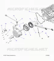 ENGINE, STATOR AND FLYRUEDA
