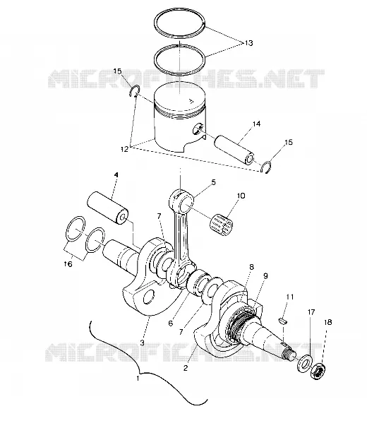 CIGUEÑAL AND PISTON ASSEMBLY (4914891489032A)