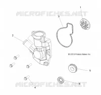 MOTOR, WATERPUMP IMPELLER AND COVER