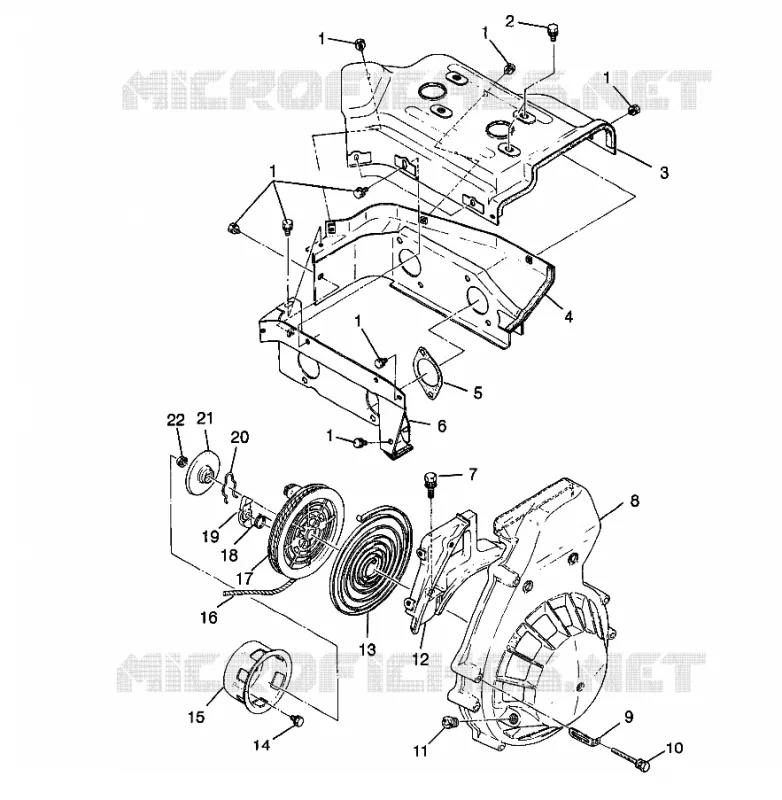 VENTILADOR CAJA   ARRANQUE DE RETROCESO Trail RMK 0980961 (4942214221C007)