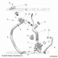 MOTOR, WATERPUMP AND BYPASS