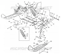 SUSPENSIÓN DELANTERA AND ESQUÍ 500 INDY 0982764(A)(B) AND EUROPEAN 500 INDY E9827 (4942104210B005)