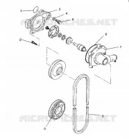 BOMBA DE AGUA XLT/0930767,XLT SP/0930667    XLT SKS/ 0930567 (4923012301034A)