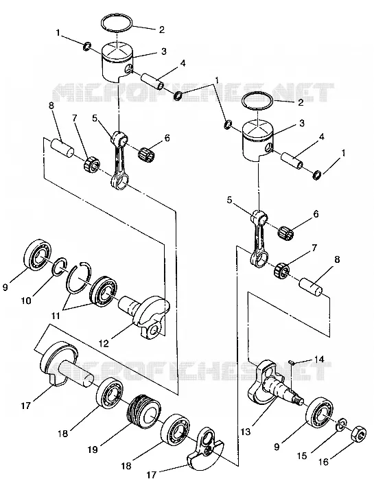 PISTÓN Y CIGÜEÑAL LITE E943433 (49273427340028)