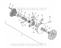 Embrague ASSEMBLY 500 EFI / 0930674 and  500 EFI SKS / 0930574 (4922962296023A)