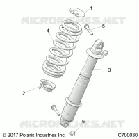 SUSPENSION, REAR MONTAJE DE DESCARGA