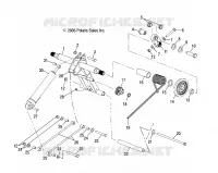SUSPENSION, TRASERO ARM PAR, and CHOQUE