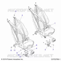 ASIENTO BELT MOUNTING, PREMIUM/ULTIMATE
