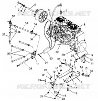 MONTAJE DEL MOTOR XLT TOURING  0973357 and EUROPEAN XLT TOURING  E973357 (4937723772C004)