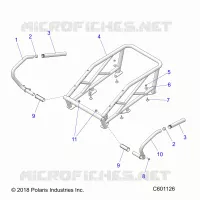 CHASIS, RACK AND PASSENGER HAND HOLD