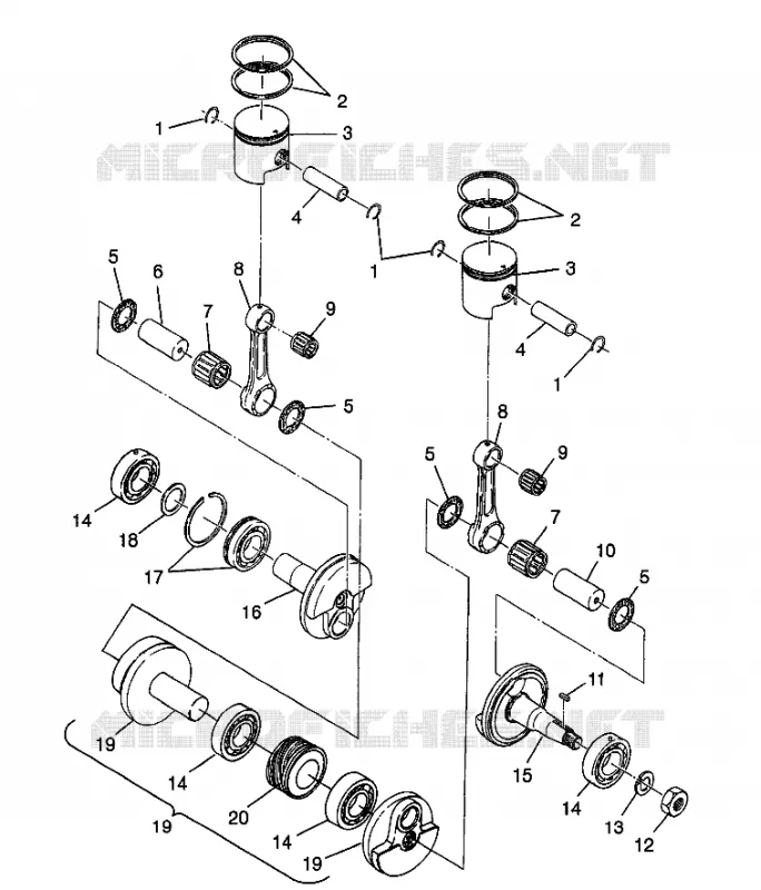 PISTÓN Y CIGÜEÑAL SUPER SPORT 0980761 (4942874287C007)