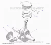 ENGINE, CIGUEÑAL, PISTON AND BALANCE SHAFT