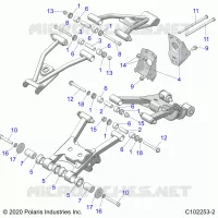 SUSPENSION TRASERA CONTROL ARM, MOUNTING