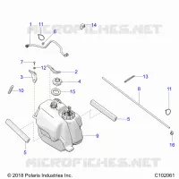SISTEMA DE COMBUSTIBLE, FUEL TANK ASM.
