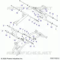 SUSPENSION TRASERA CONTROL ARM MOUNTING
