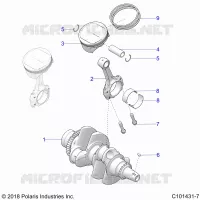 ENGINE, CIGUEÑAL AND PISTON