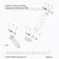 SUSPENSION, MONTAJE DE DESCARGA, REAR SUSP.