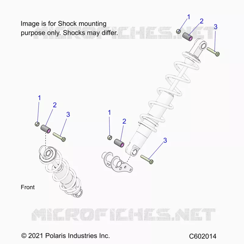 SUSPENSION, MONTAJE DE DESCARGA, REAR SUSP.