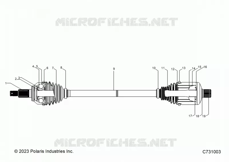 TREN, FRONT HALFSHAFT
