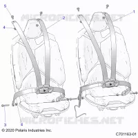 ASIENTO BELT MOUNTING 4 POINT