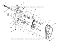 CADENACASE ASSEMBLY 500 CARB 0962764, 500 CARB SKS 0962564,  500 CARB SKS E9 (4931873187B011)