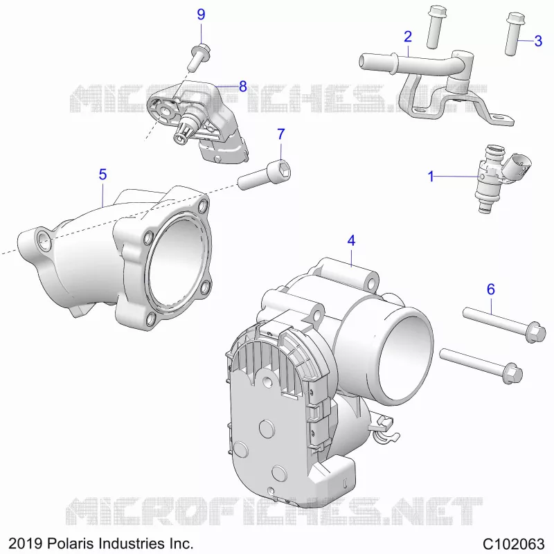 CUERPO DE MARIPOSA AND FUEL RAIL